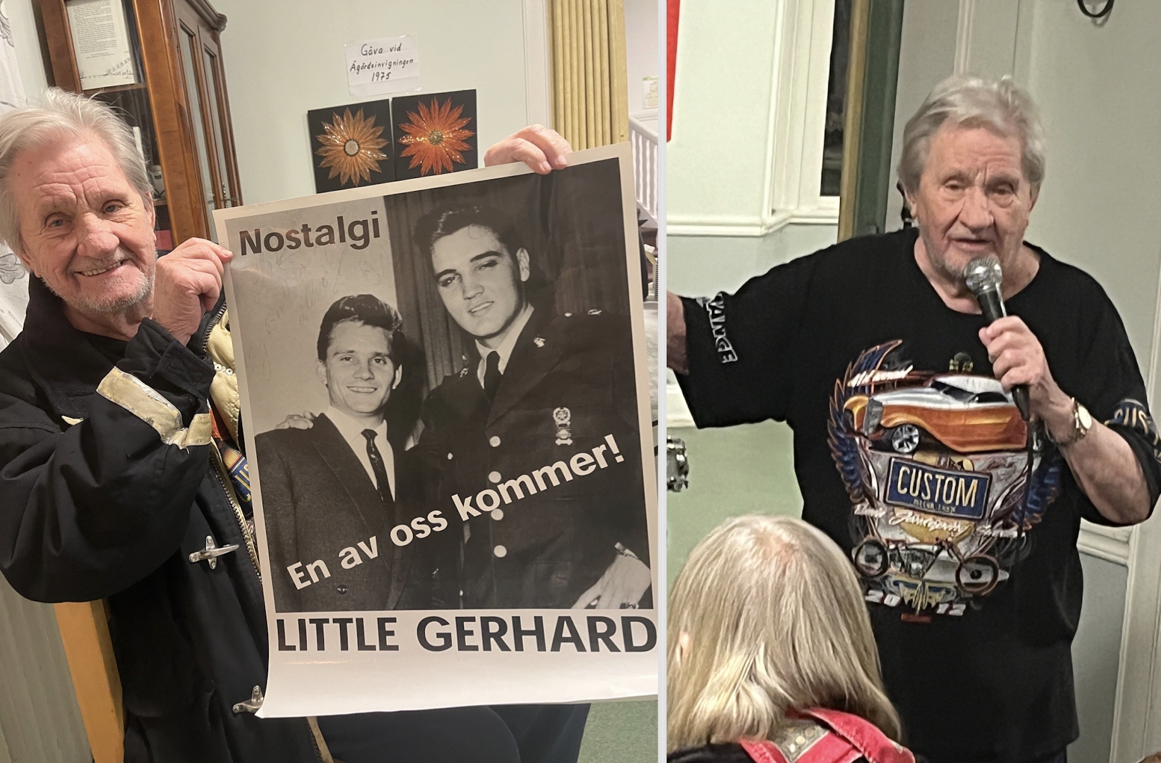 Exklusiv för Dansbandsnytt: Little Gerhard, 90, stolt över mötet med Elvis